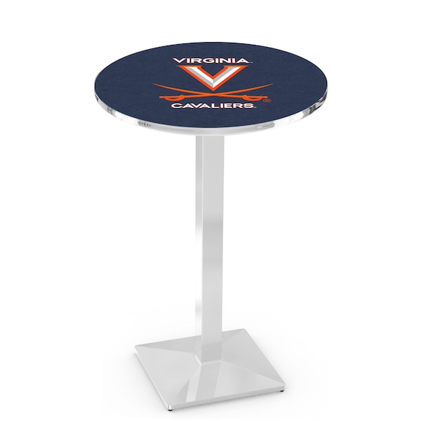 42" Chrome Virginia Pub Table